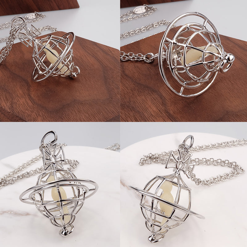 Caged Bird Necklace Gold & Silver (2 colors)