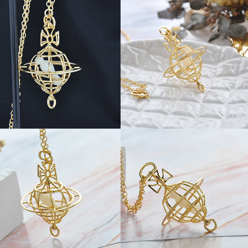 Caged Bird Necklace Gold & Silver (2 colors)