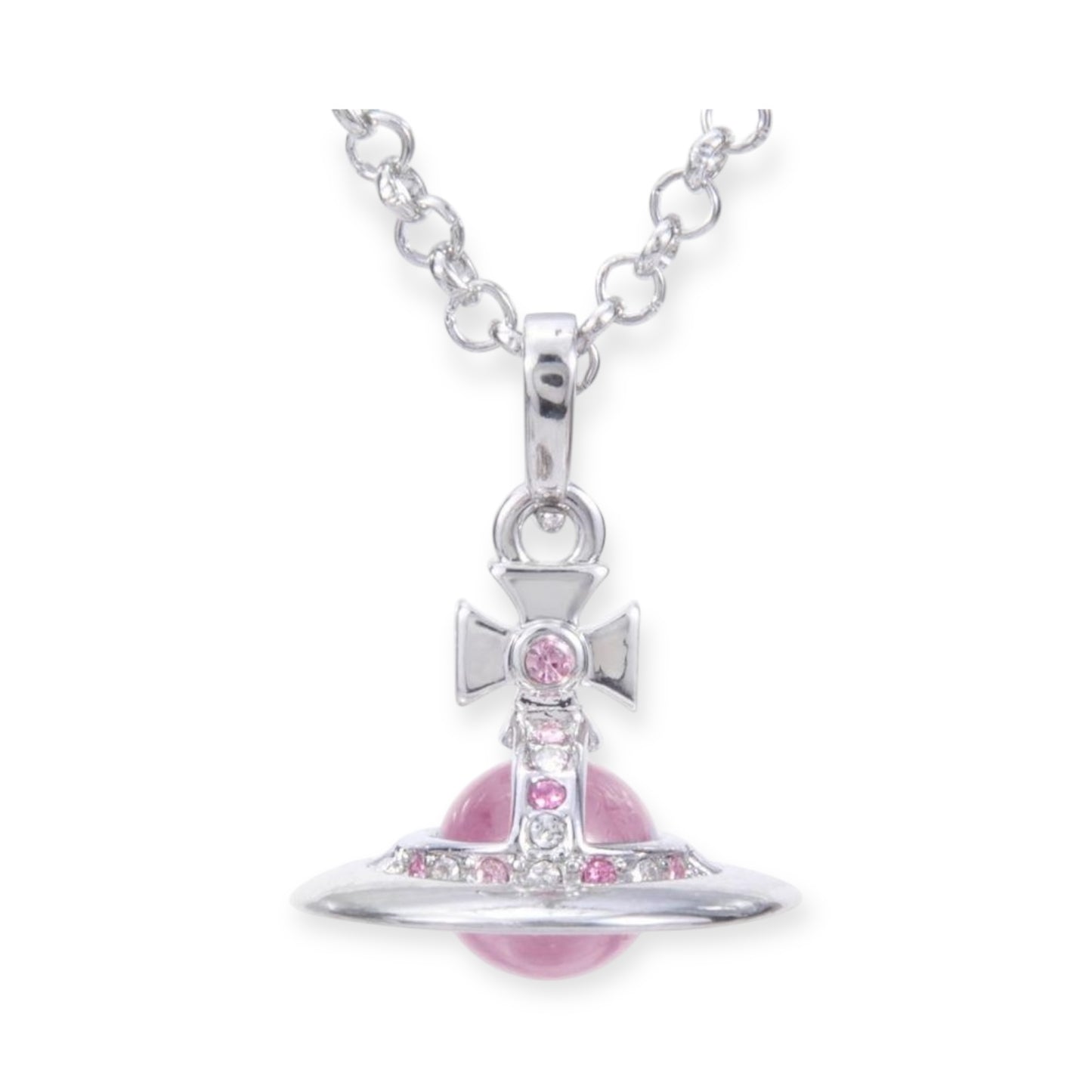 10MM Small Saturn Orb Pendant Necklace (26 Colors)