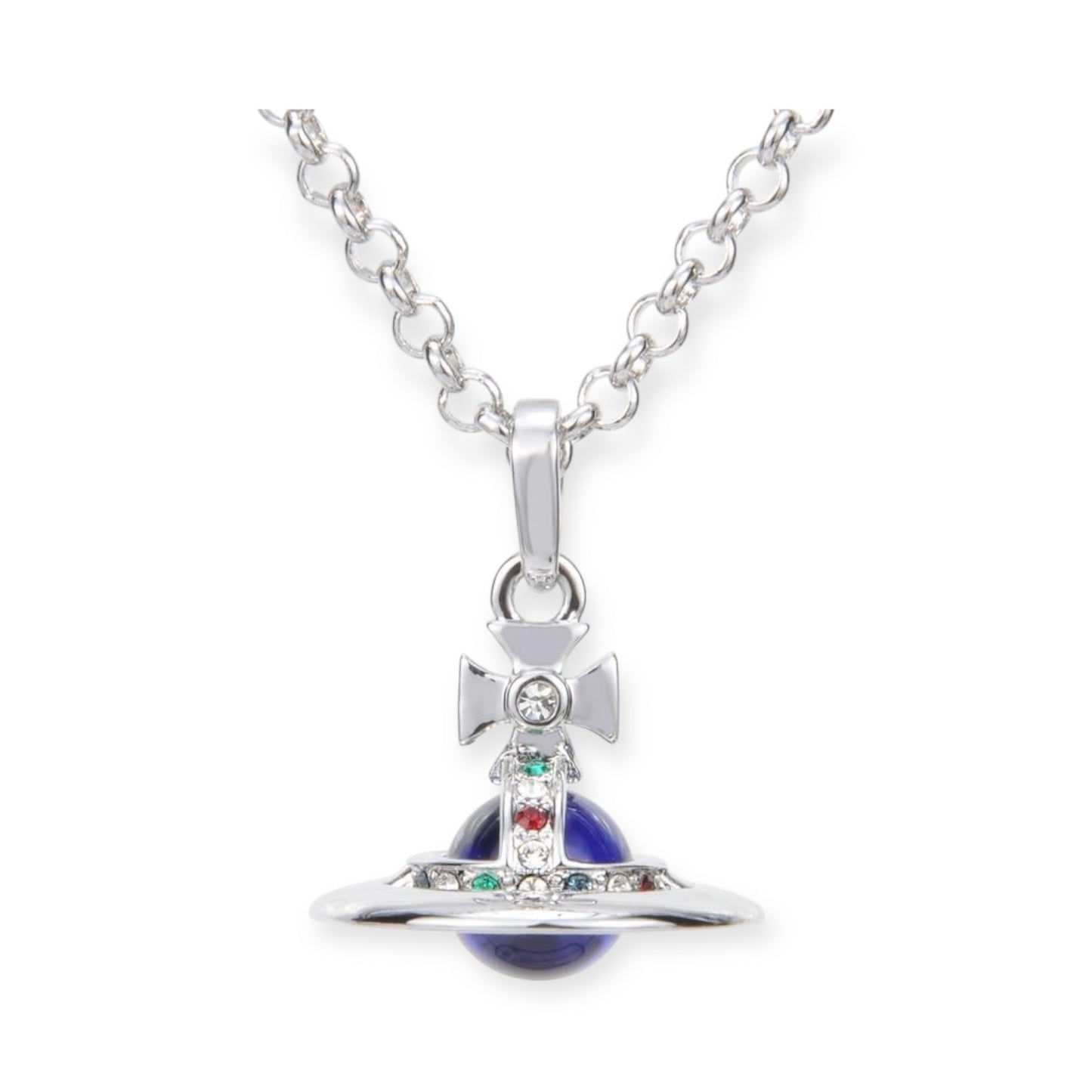 10MM Small Saturn Orb Pendant Necklace (26 Colors)