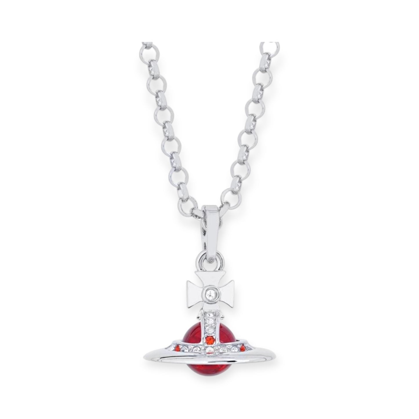 10MM Small Saturn Orb Pendant Necklace (26 Colors)