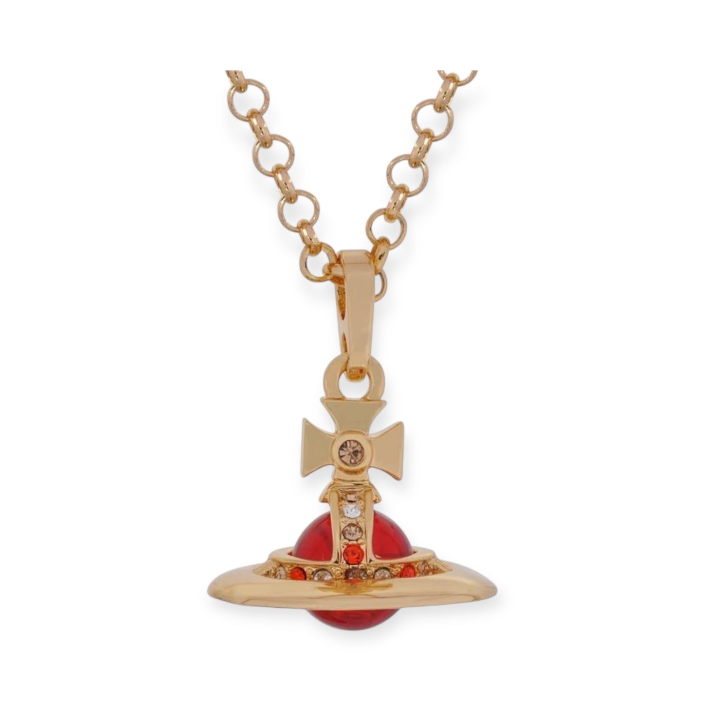 10MM Small Saturn Orb Pendant Necklace (26 Colors)