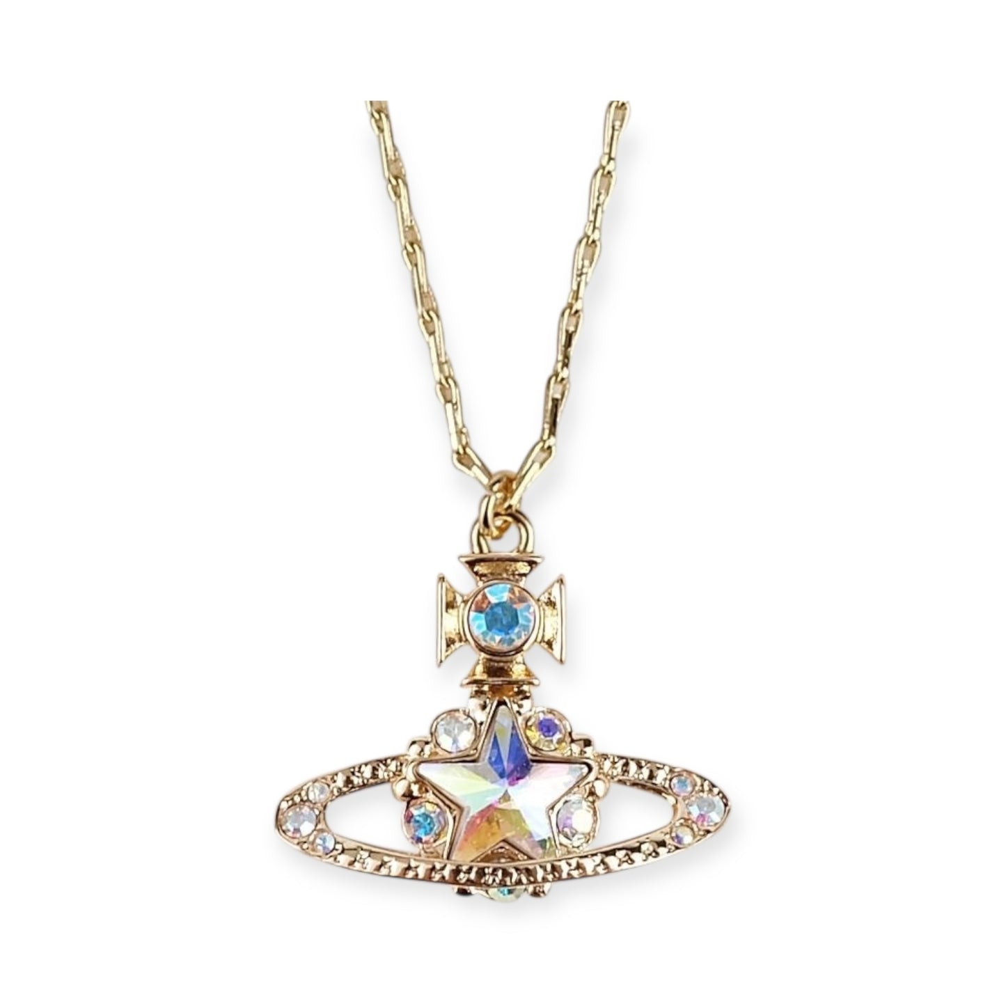 Star Pendant Orb Necklace Gold & Silver (2 colors)