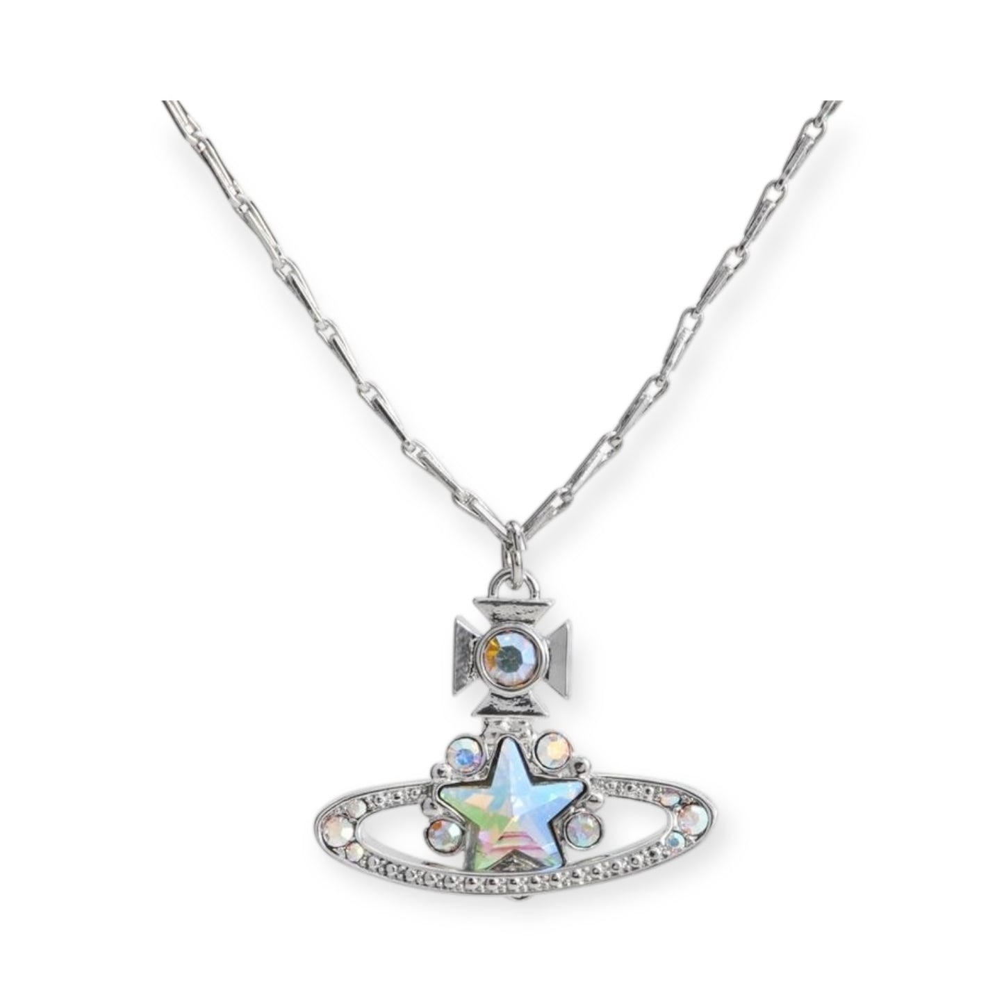 Star Pendant Orb Necklace Gold & Silver (2 colors)