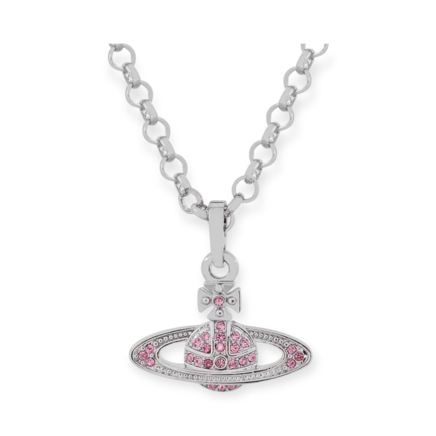 Mini Gem Studded 10MM Orb Pendant Necklace (7 Colors)