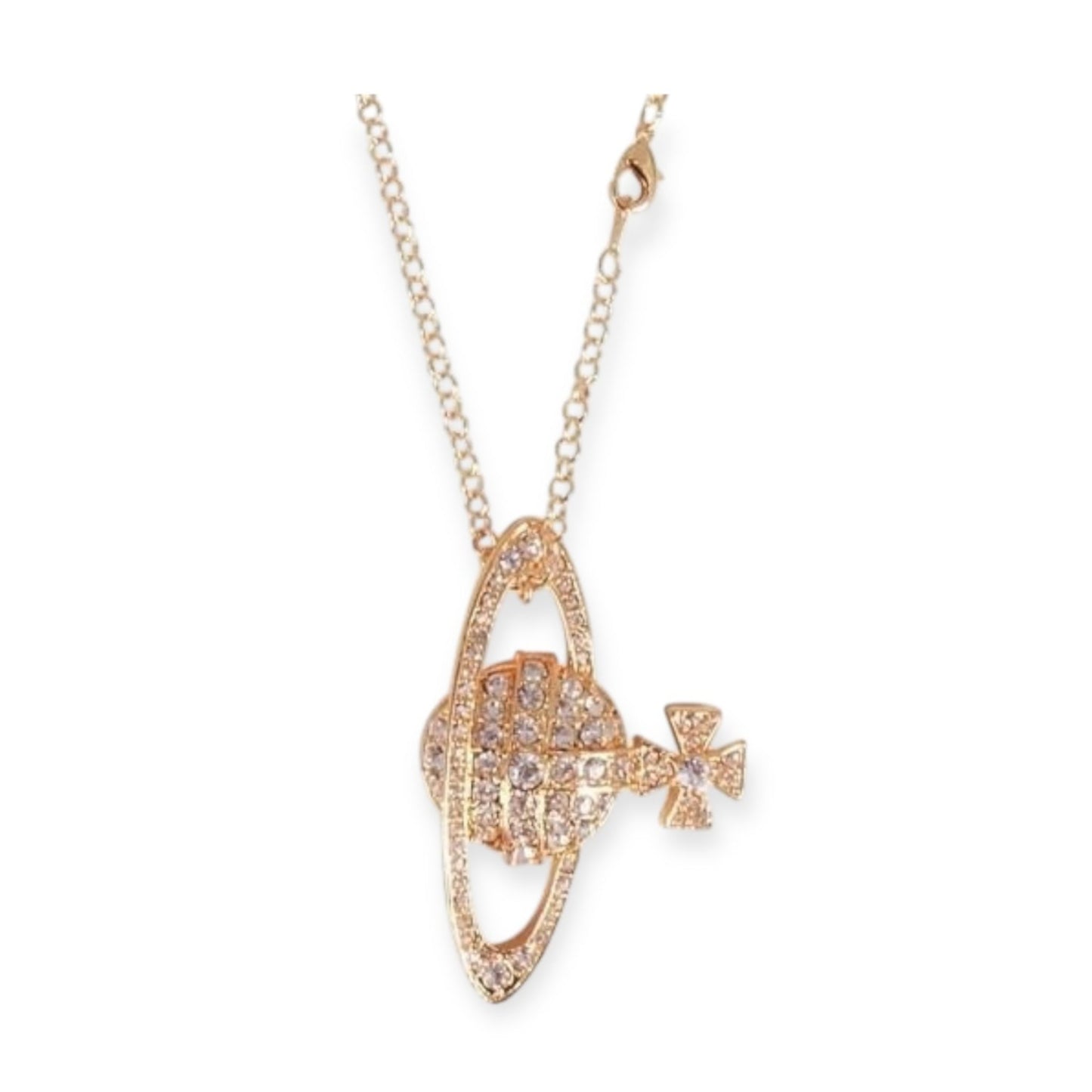 Sideways Hanging Staple Colors Pendant Necklace (3 colors)