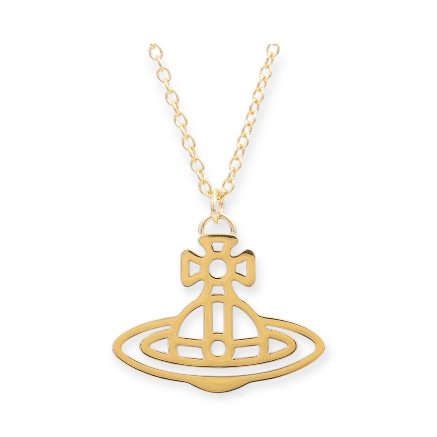 Orb Pendant 2D Outline Staple Colors Necklace (3 colors)