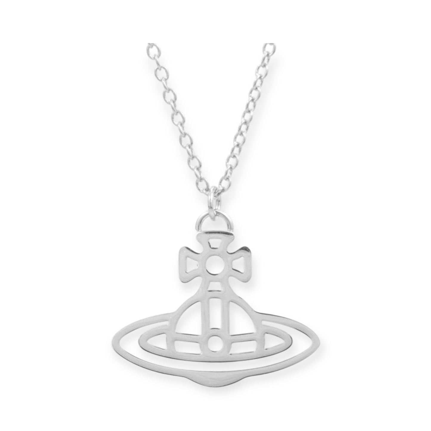 Orb Pendant 2D Outline Staple Colors Necklace (3 colors)