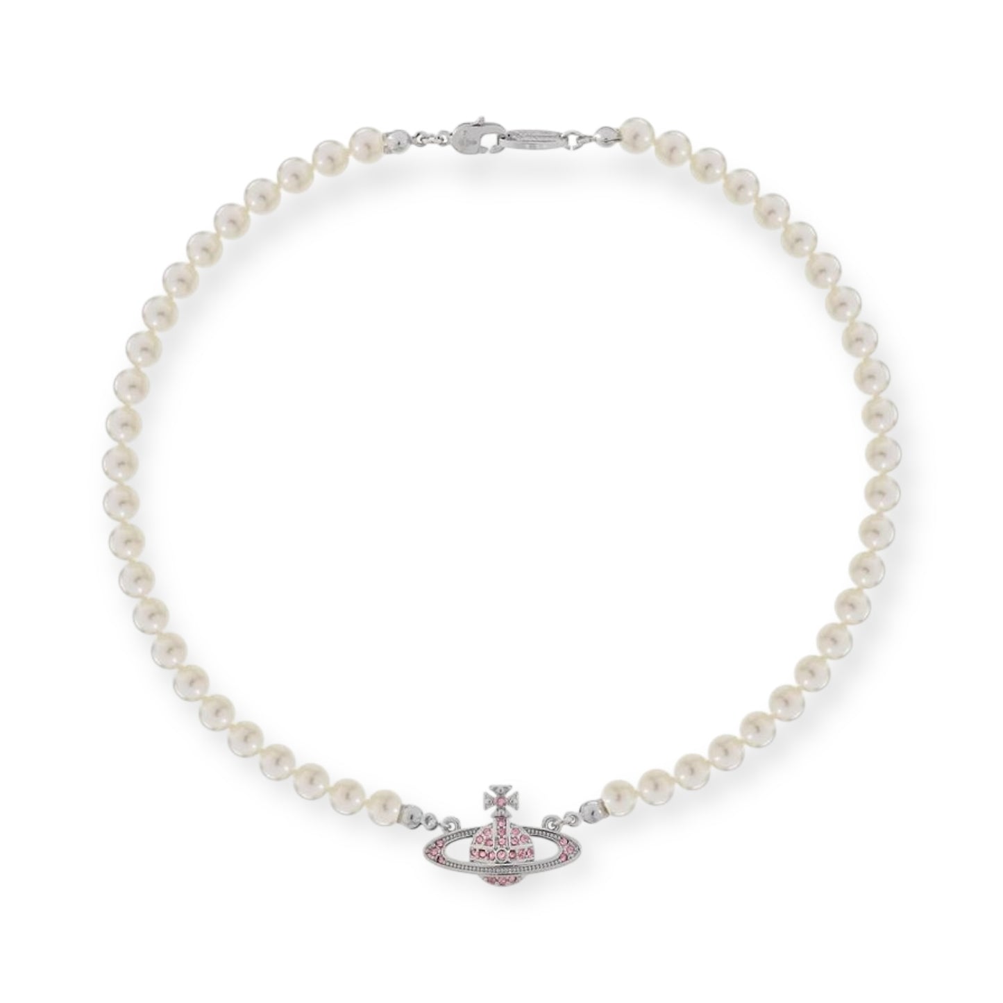 Beaded Pearl Colorful Abstract Pendant Orb Necklace (4 Colors)