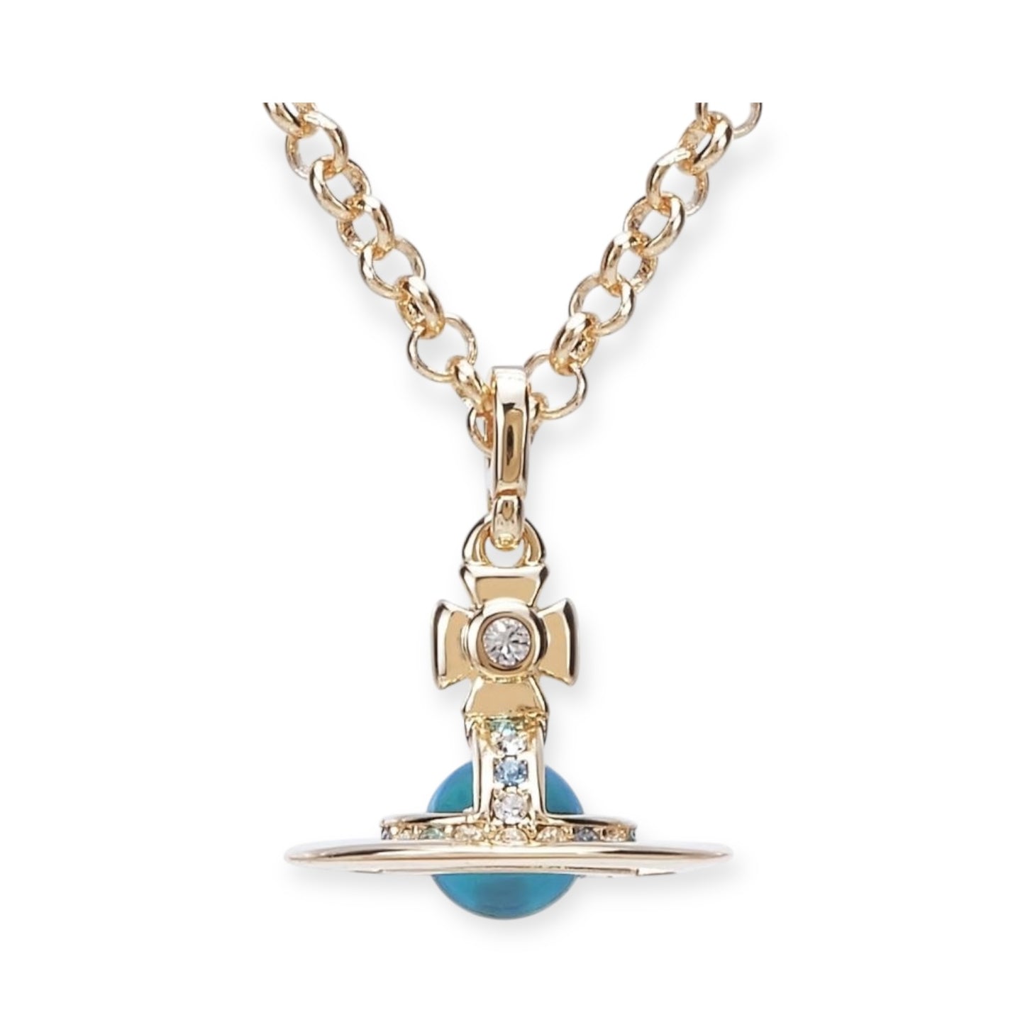 6MM Petite Saturn Orb Pendant Necklace (25 Colors)