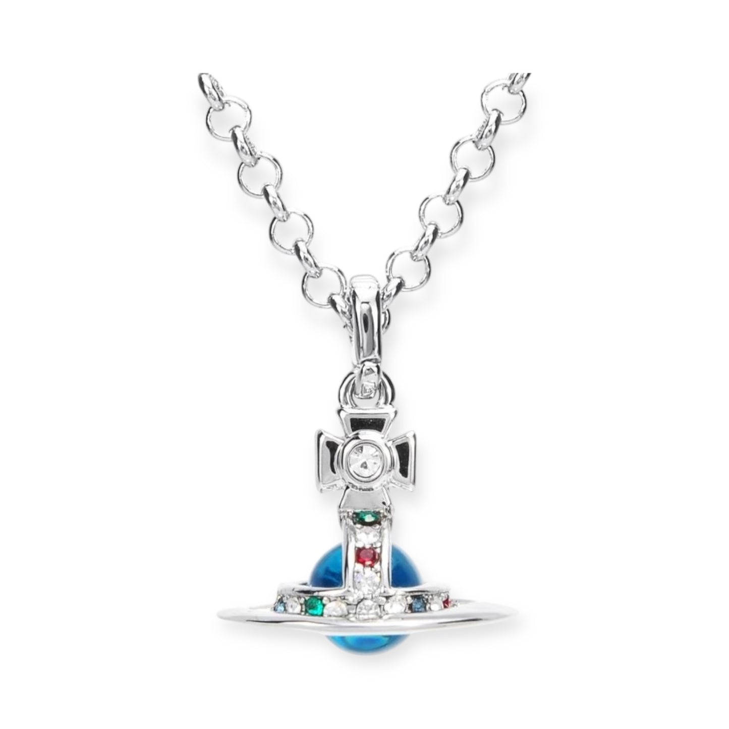 6MM Petite Saturn Orb Pendant Necklace (25 Colors)