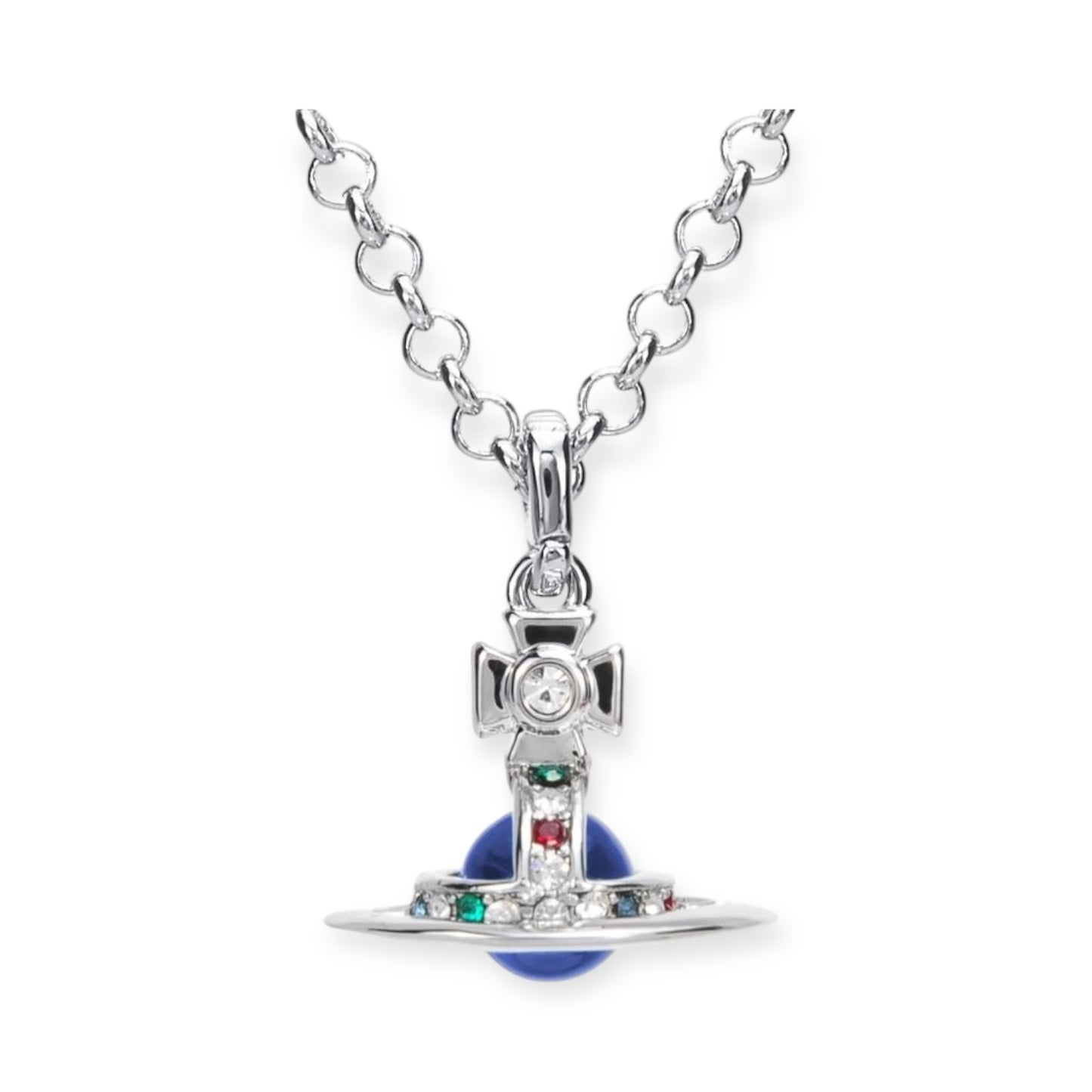 6MM Petite Saturn Orb Pendant Necklace (25 Colors)