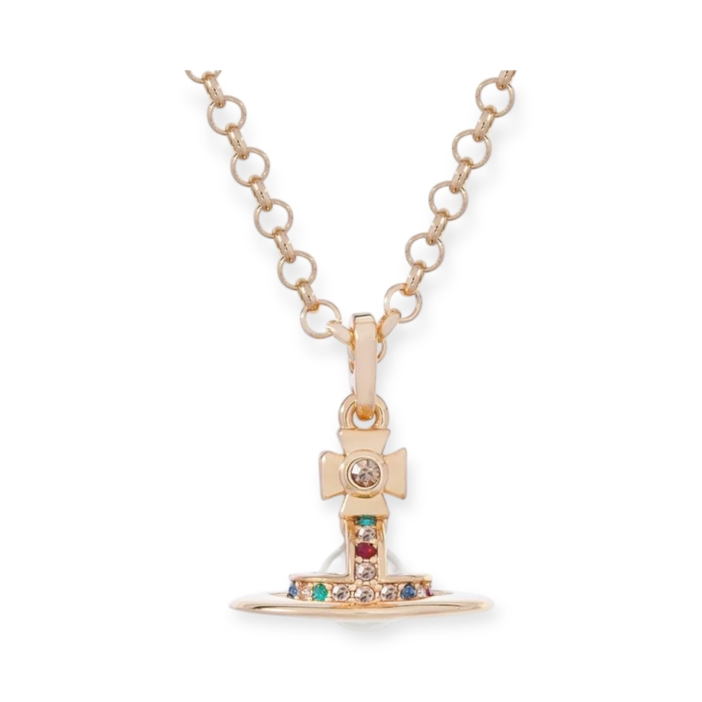 6MM Petite Saturn Orb Pendant Necklace (25 Colors)