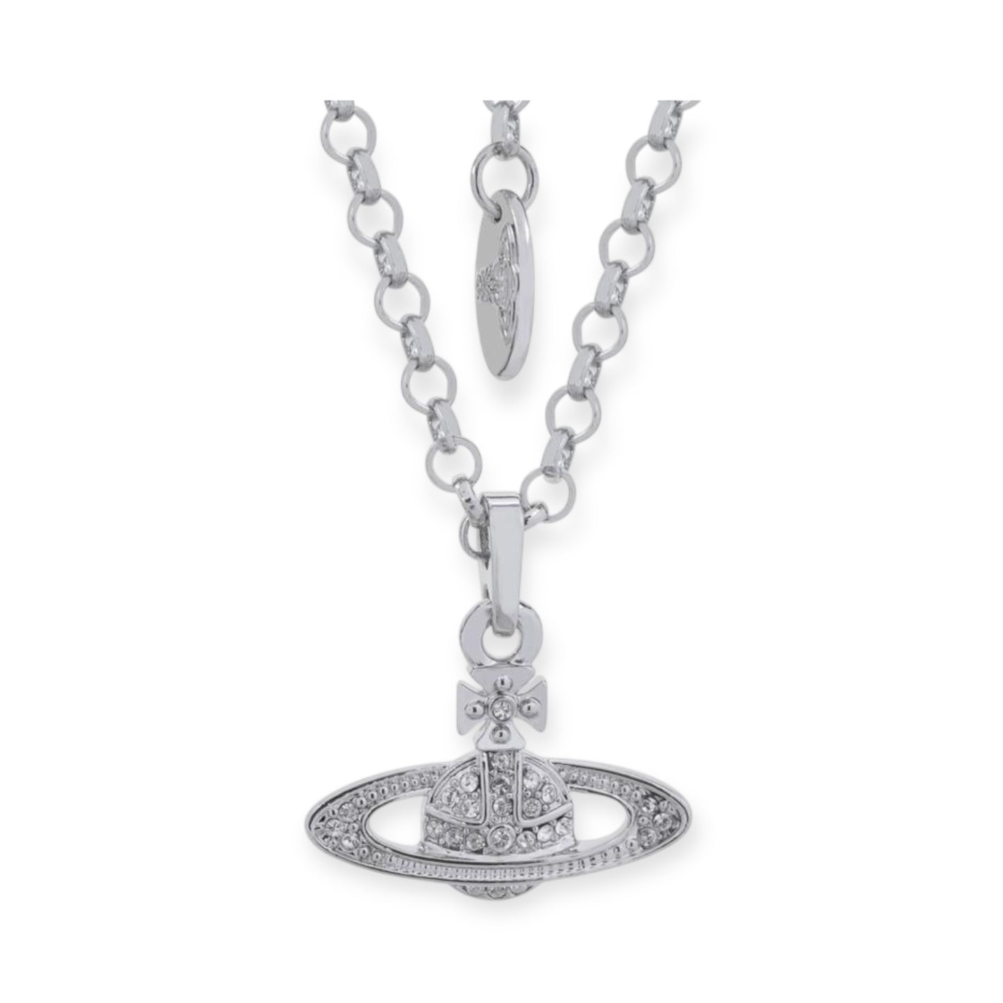 Mini Gem Studded Planet Orb Pendant Necklace (5 Colors)