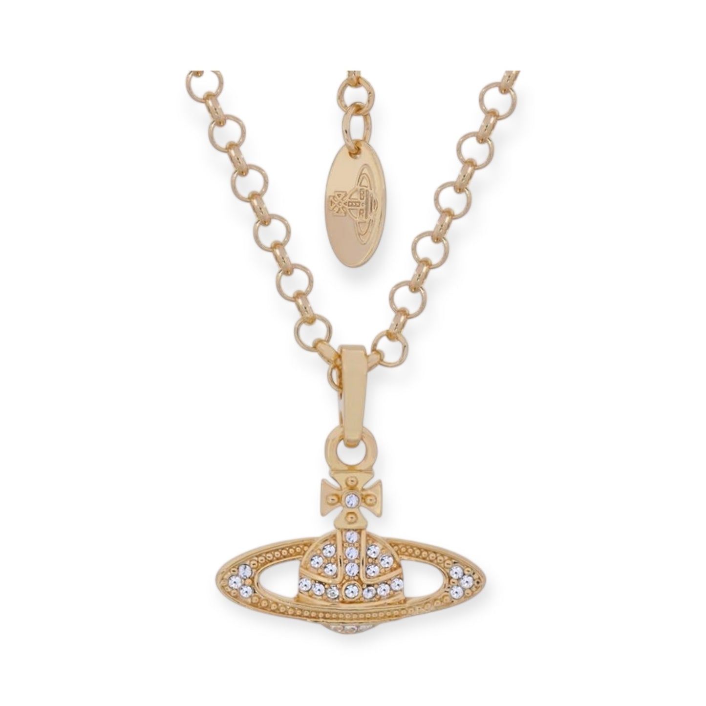 Mini Gem Studded Planet Orb Pendant Necklace (5 Colors)