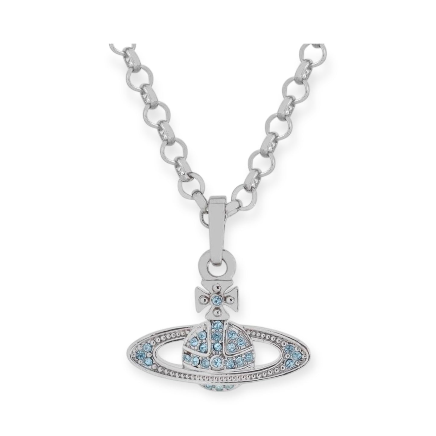 Mini Gem Studded Planet Orb Pendant Necklace (5 Colors)