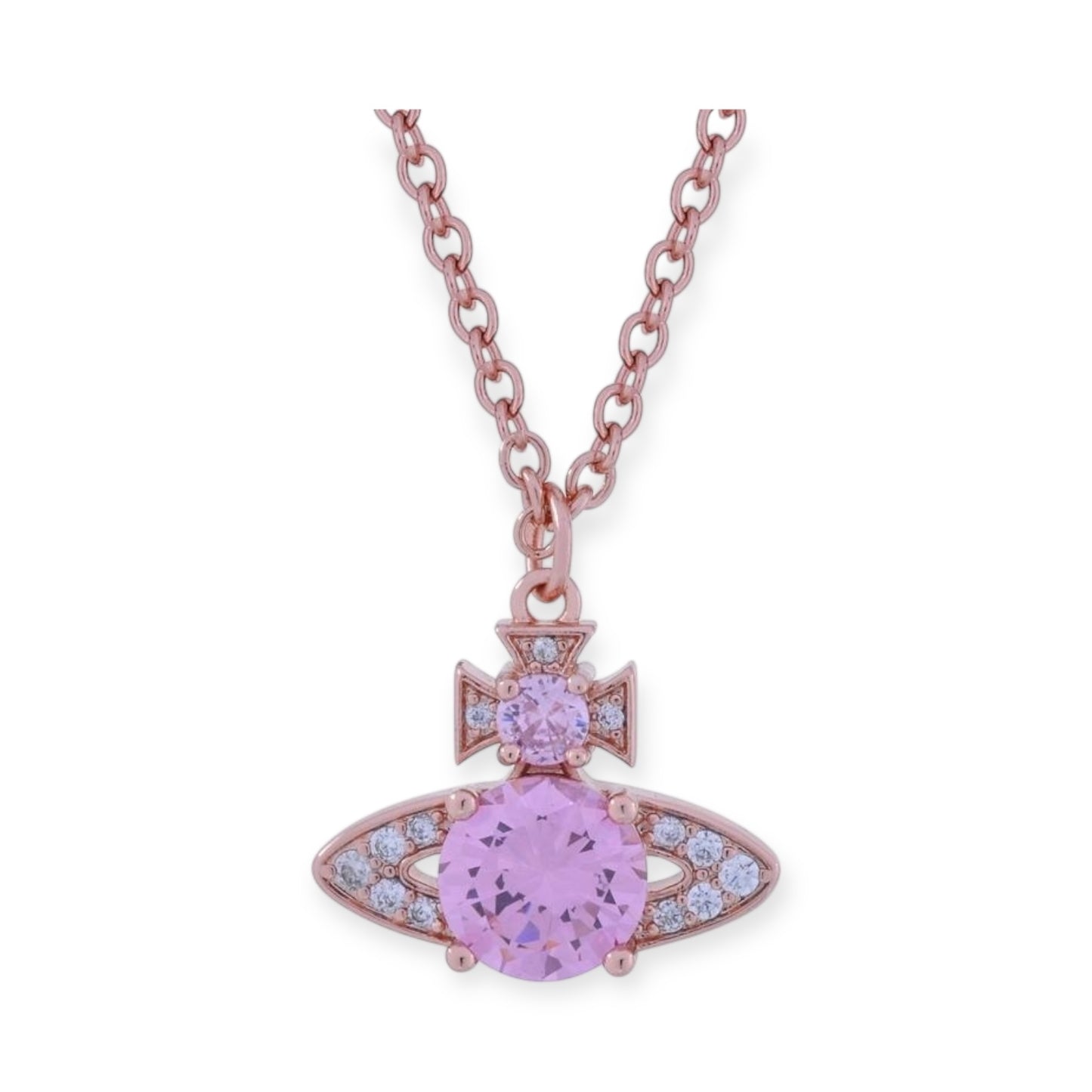 Multicolor Gem Encrusted Studded Orb Pendant Necklace (4 Colors)