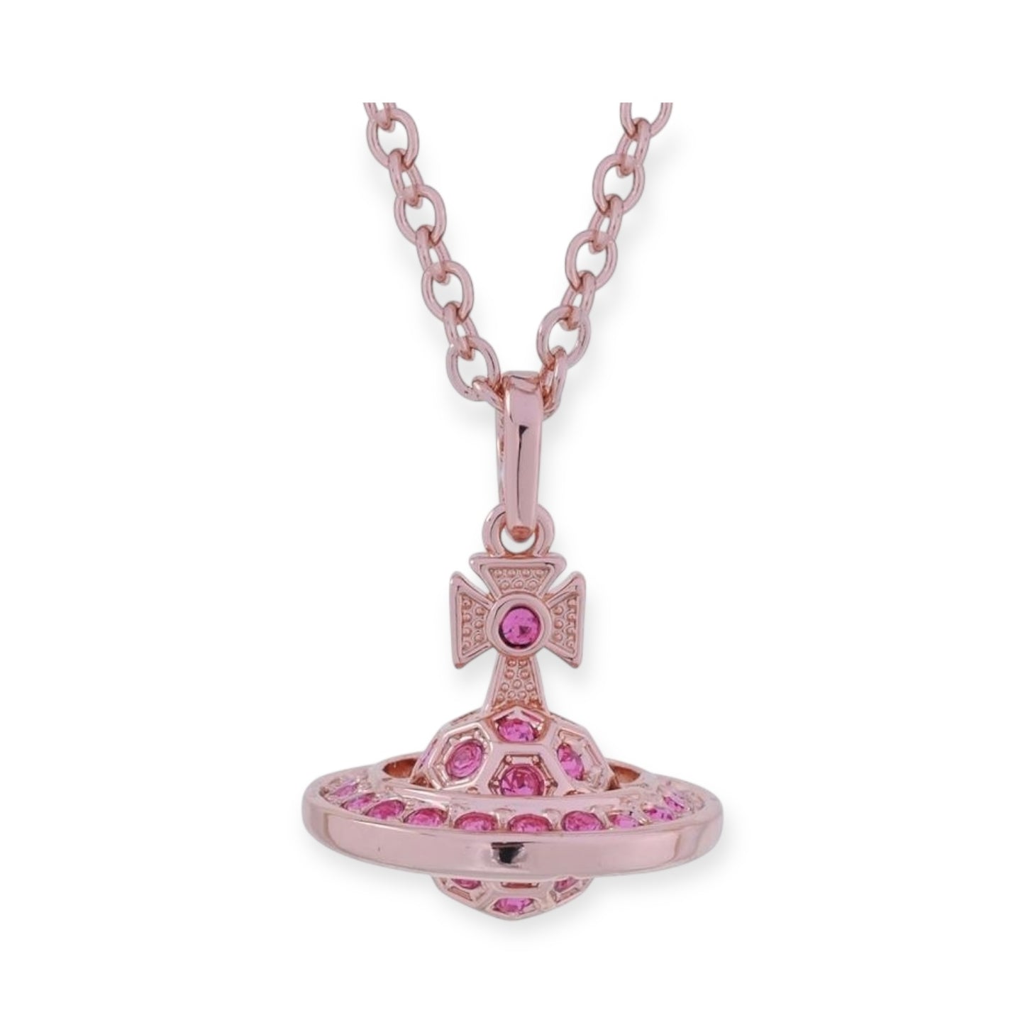 Multicolor Gem Studded Soccer Ball Design Orb Pendant Necklace (4 Colors)