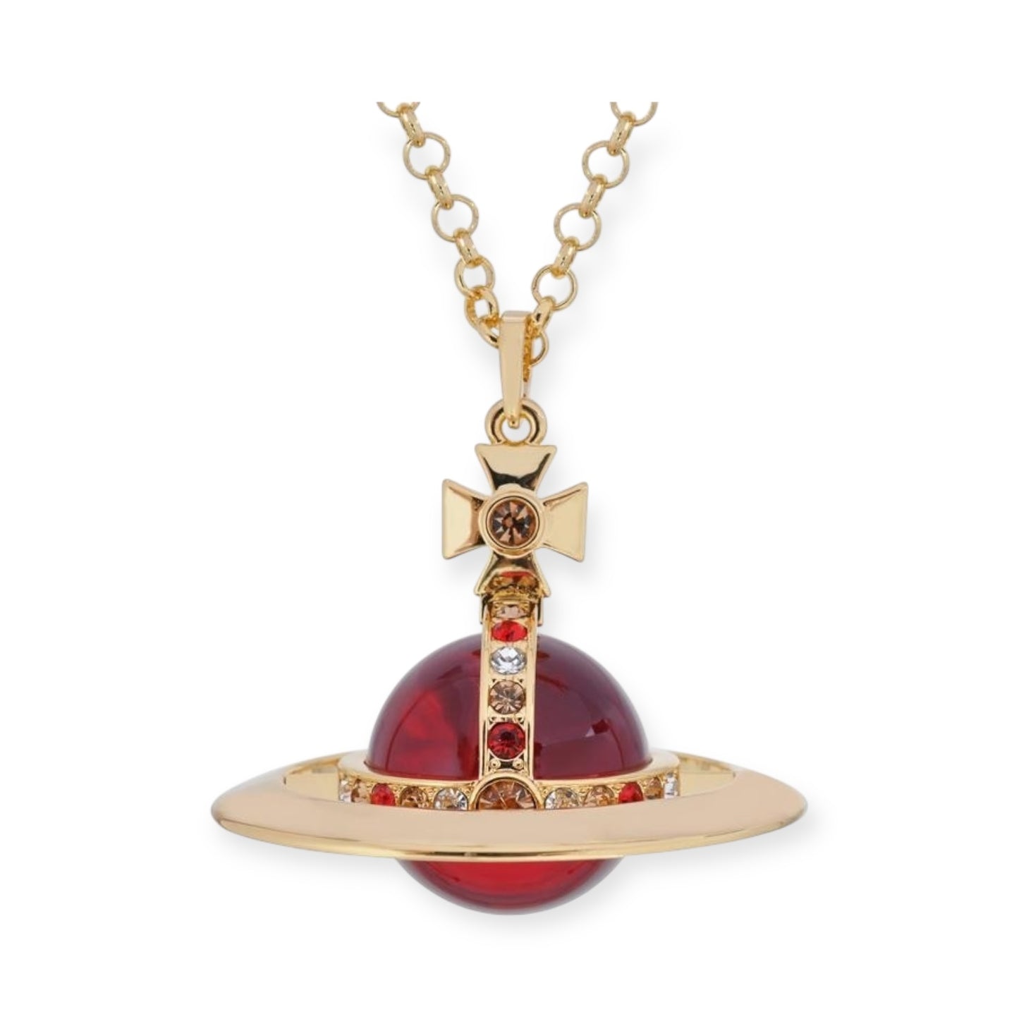 30MM Large Saturn Orb Pendant Necklace (15 Colors)