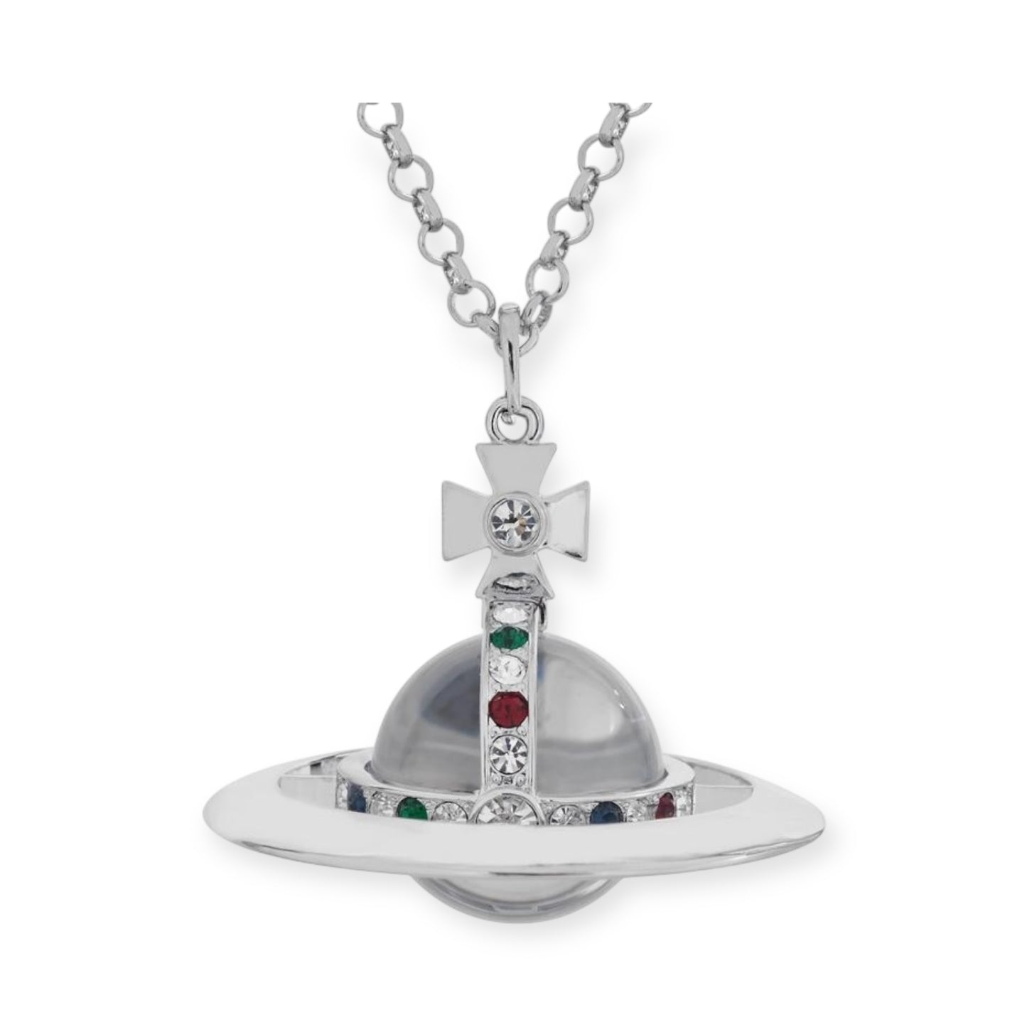 30MM Large Saturn Orb Pendant Necklace (15 Colors)