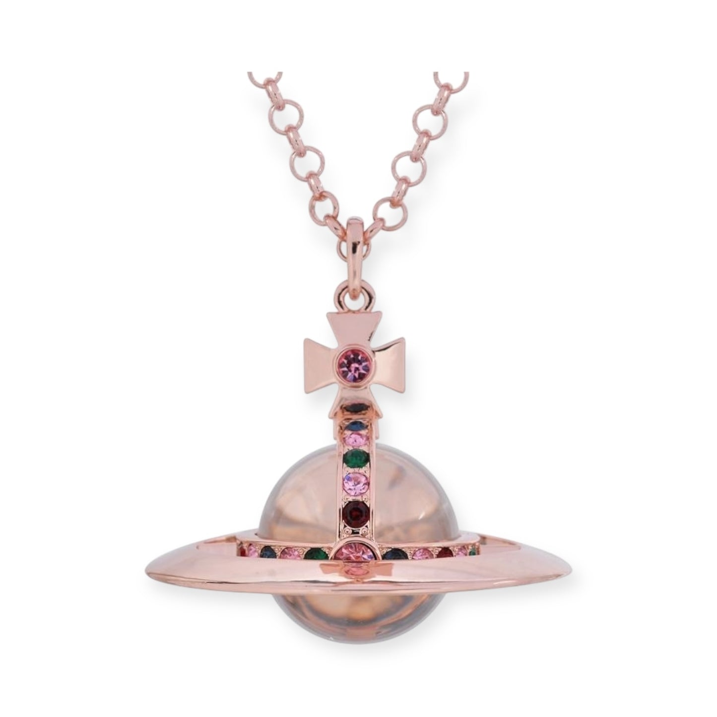 30MM Large Saturn Orb Pendant Necklace (15 Colors)