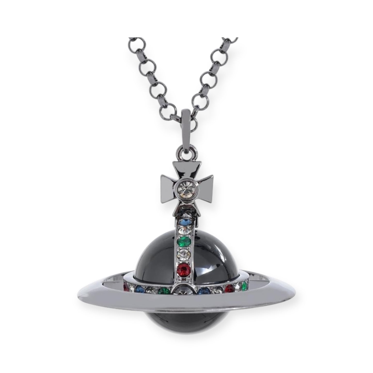 30MM Large Saturn Orb Pendant Necklace (15 Colors)