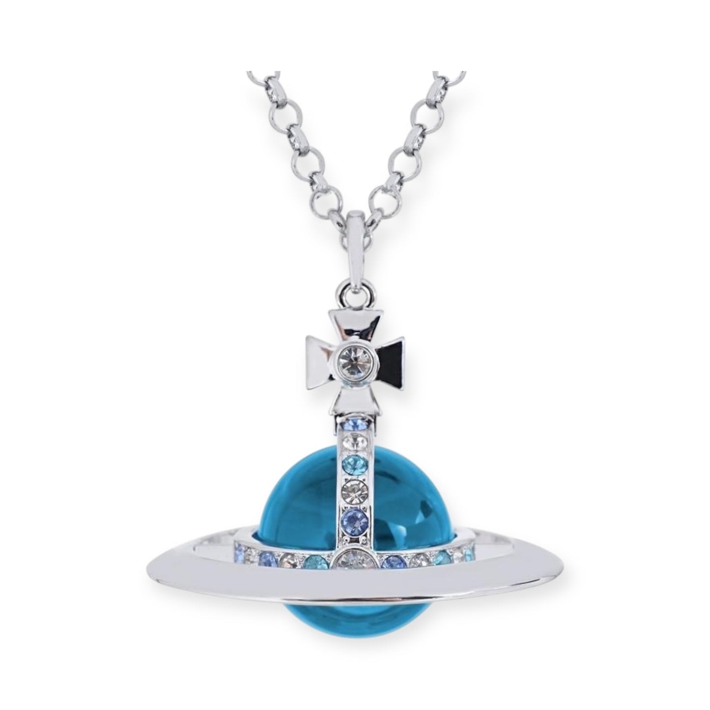 30MM Large Saturn Orb Pendant Necklace (15 Colors)