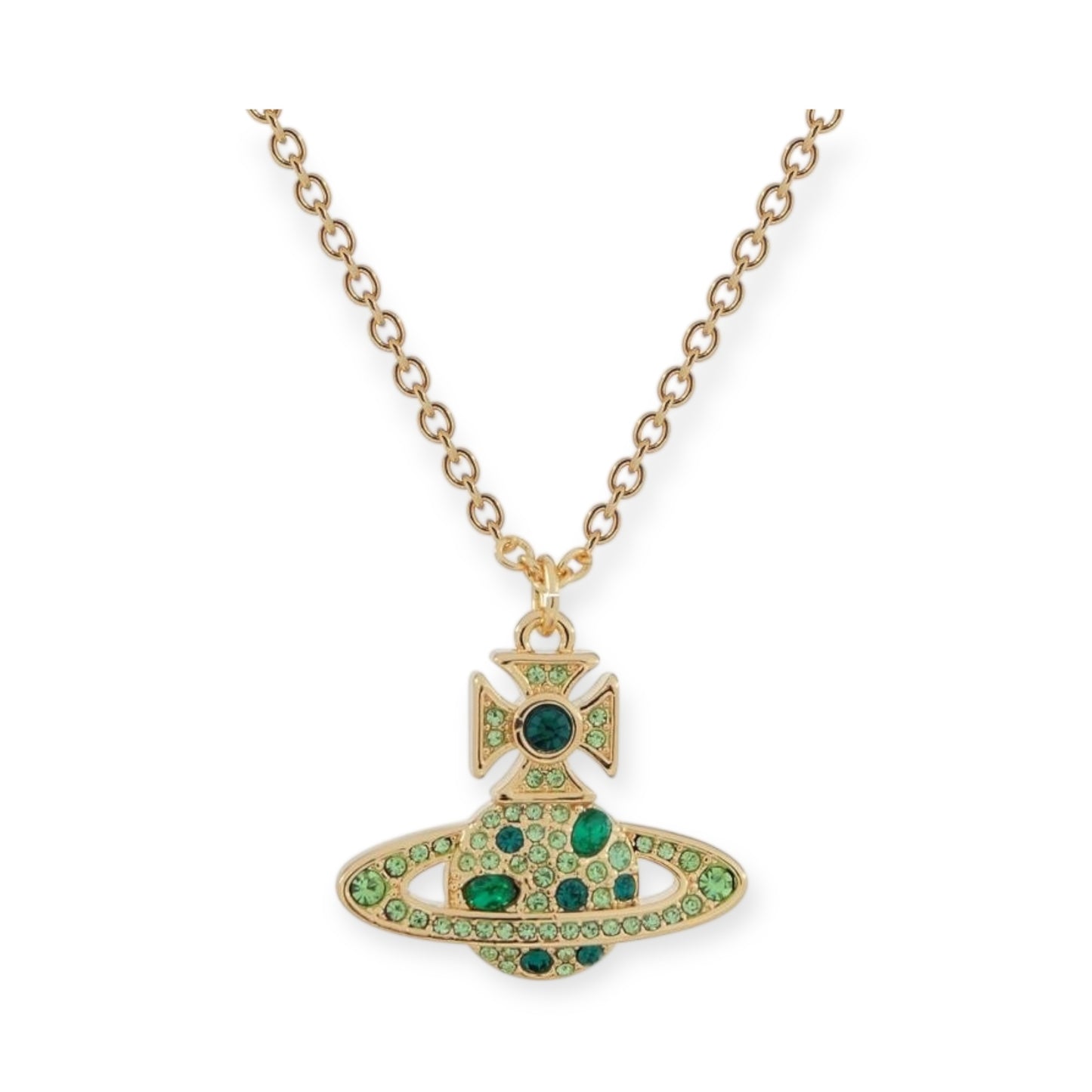 Colored Multi Gemstone Orb Pendant Necklace (6 Colors)