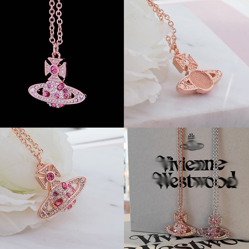 Colored Multi Gemstone Orb Pendant Necklace (6 Colors)