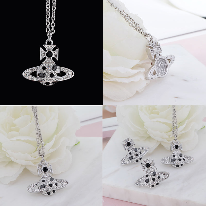 Colored Multi Gemstone Orb Pendant Necklace (6 Colors)