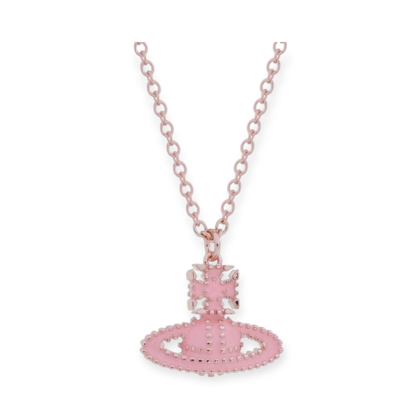 Colorful Square Dotted Orb Pendant Necklace (4 Colors)