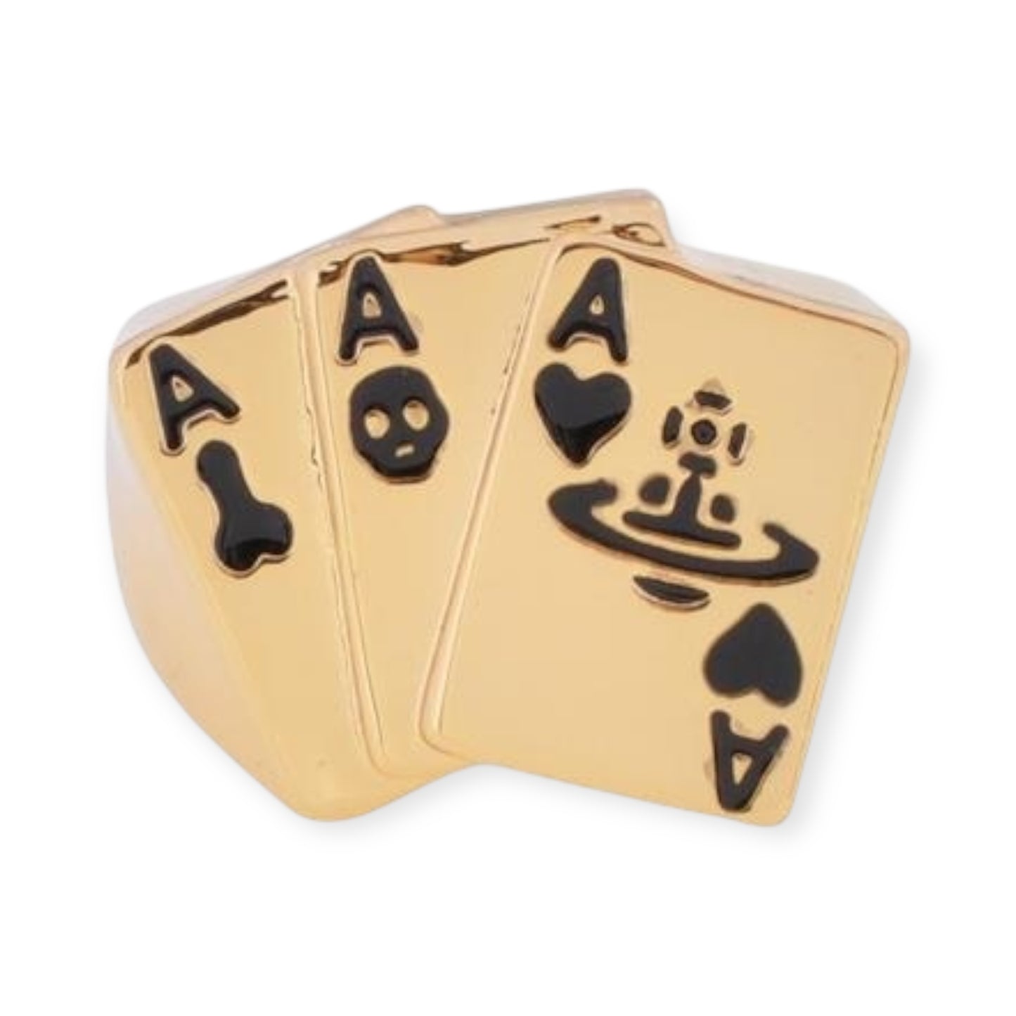 Multi Playing Cards Gold & Silver Ring (2 colors)