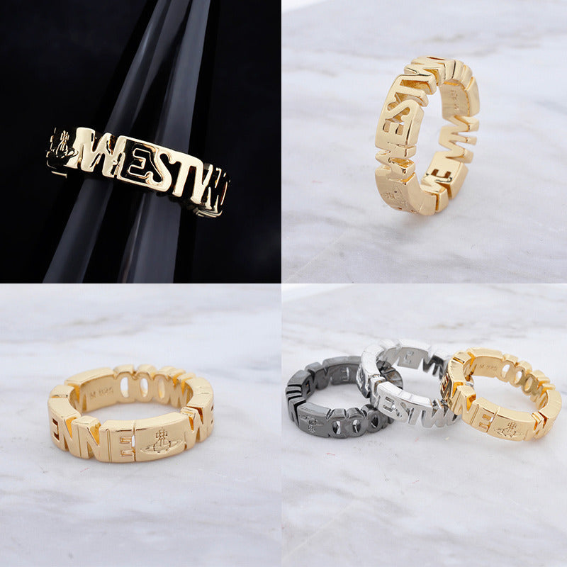 Spellout Statement Ring (3 colors)