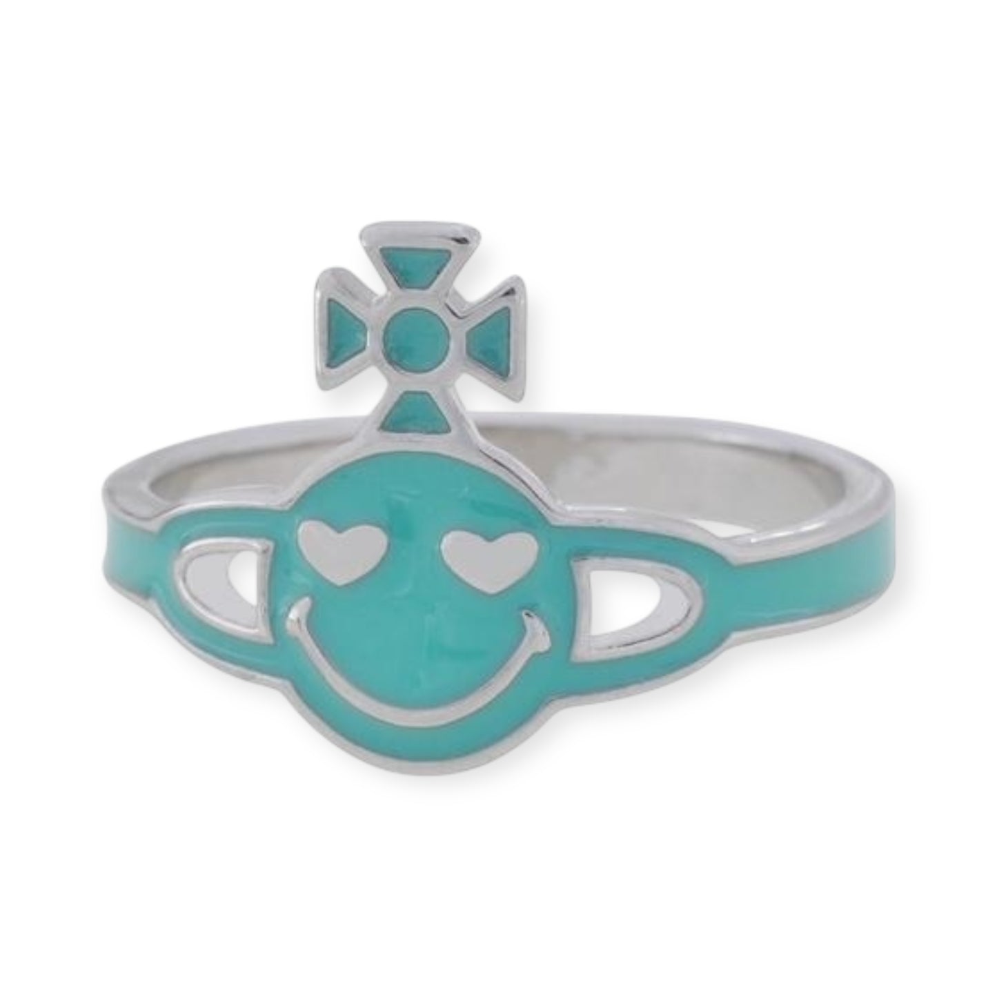Smiley Face Heart Eyes Ring (3 colors)