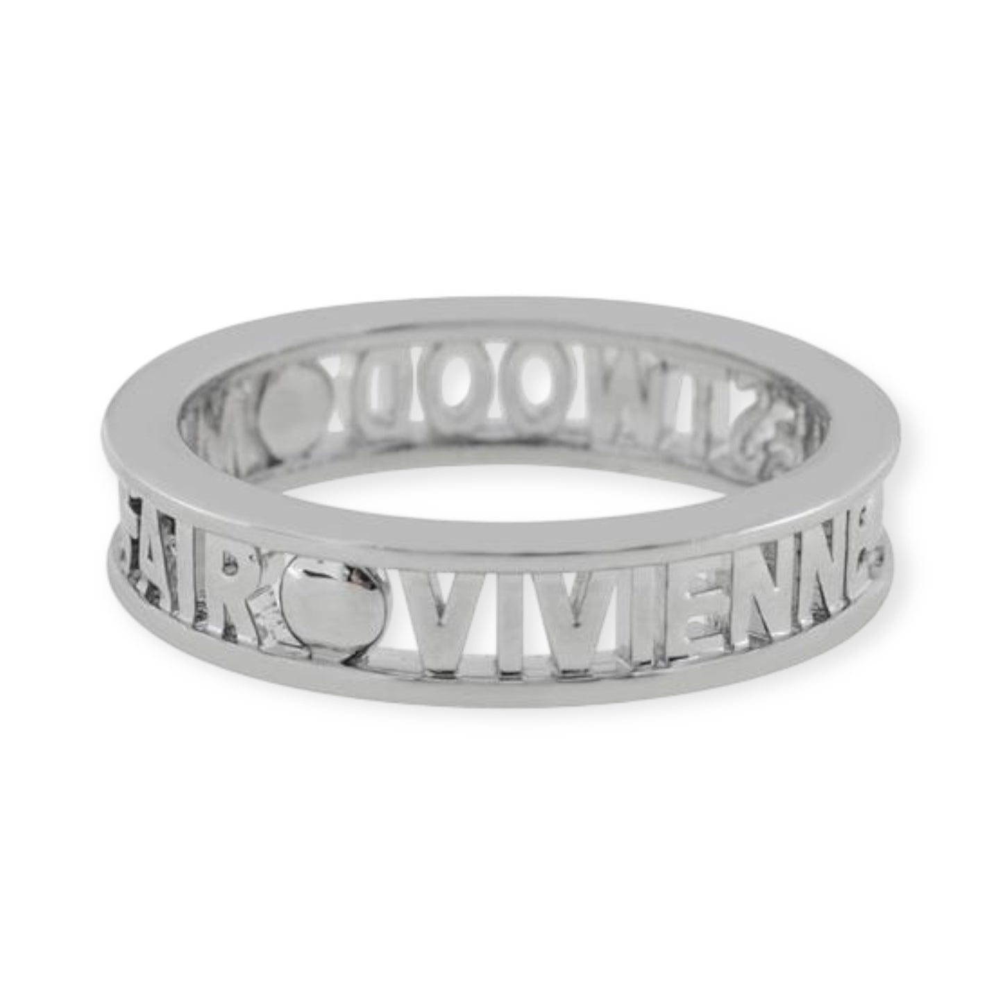 Double Rim Spellout Statement Dot Ring (4 colors)