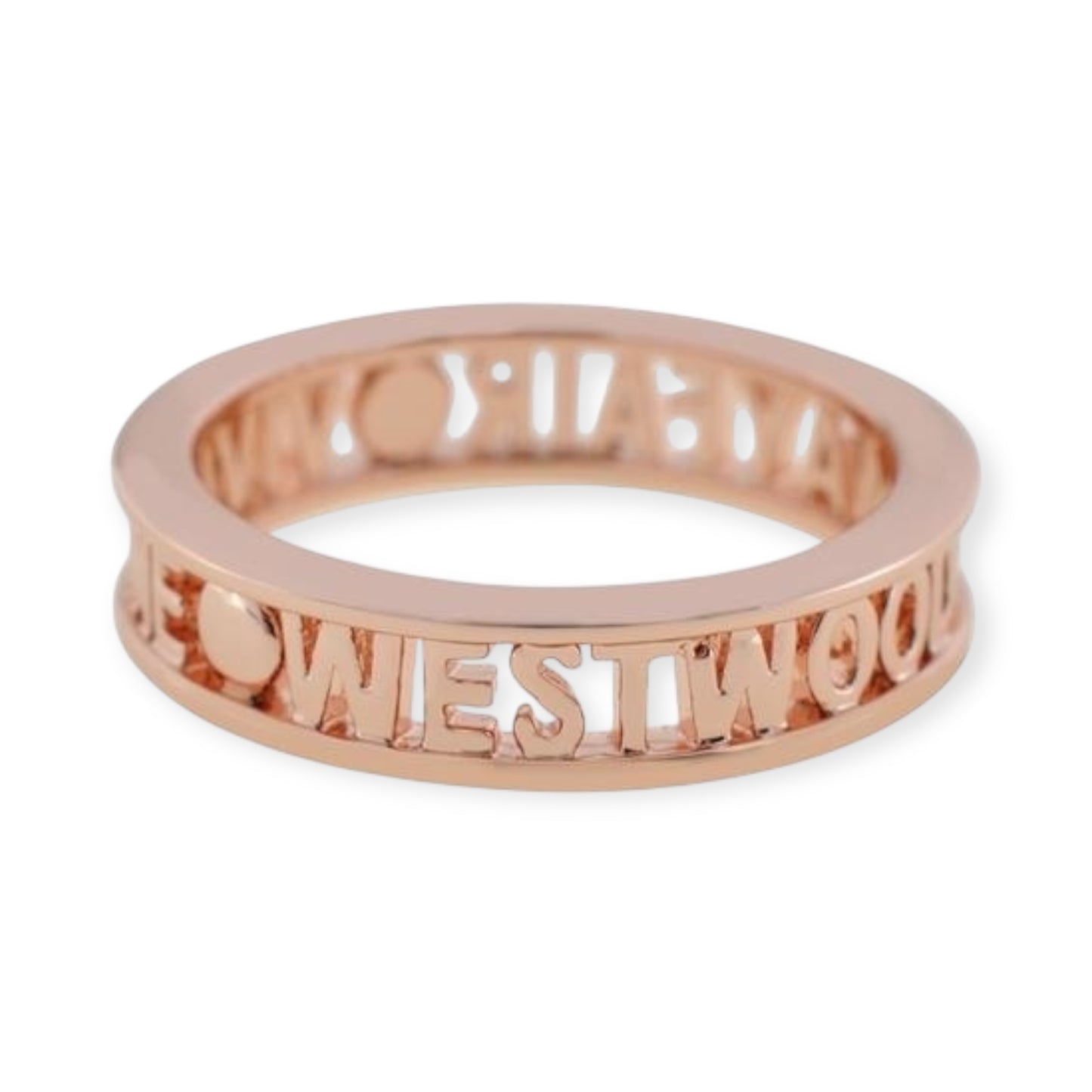 Double Rim Spellout Statement Dot Ring (4 colors)
