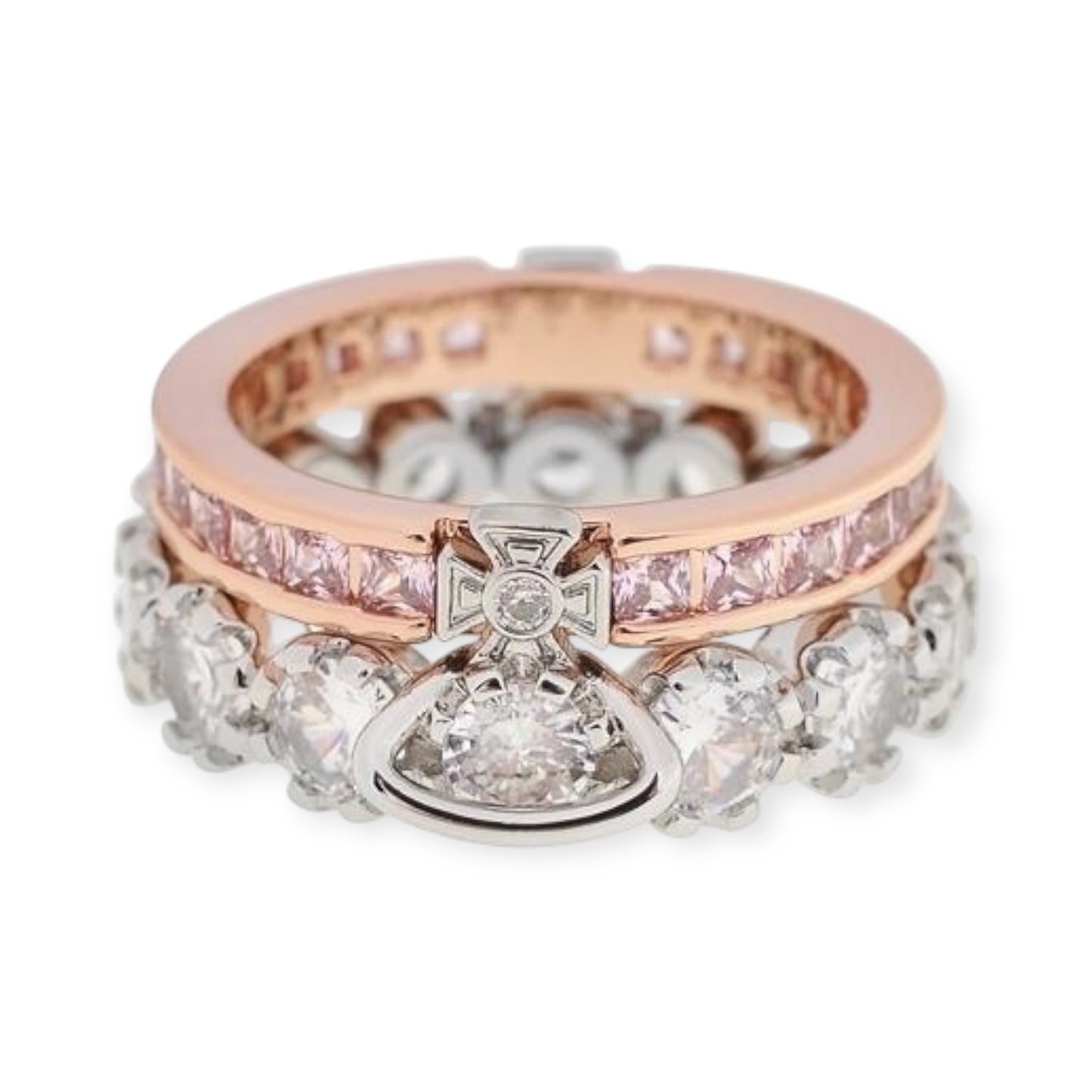 Double Layer Detachable Gem Orb Ring (3 colors)