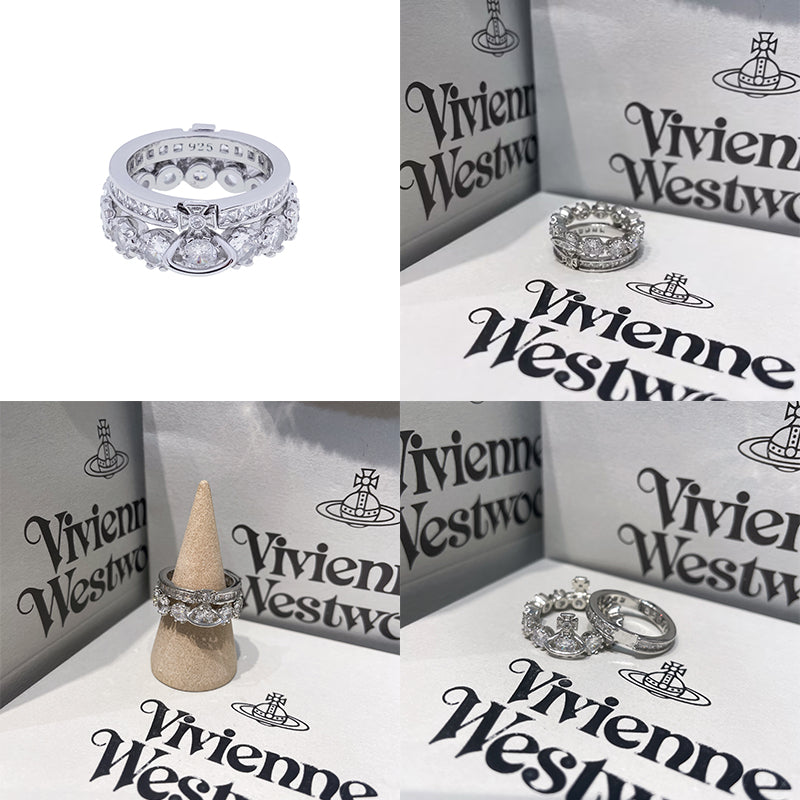 Double Layer Detachable Gem Orb Ring (3 colors)