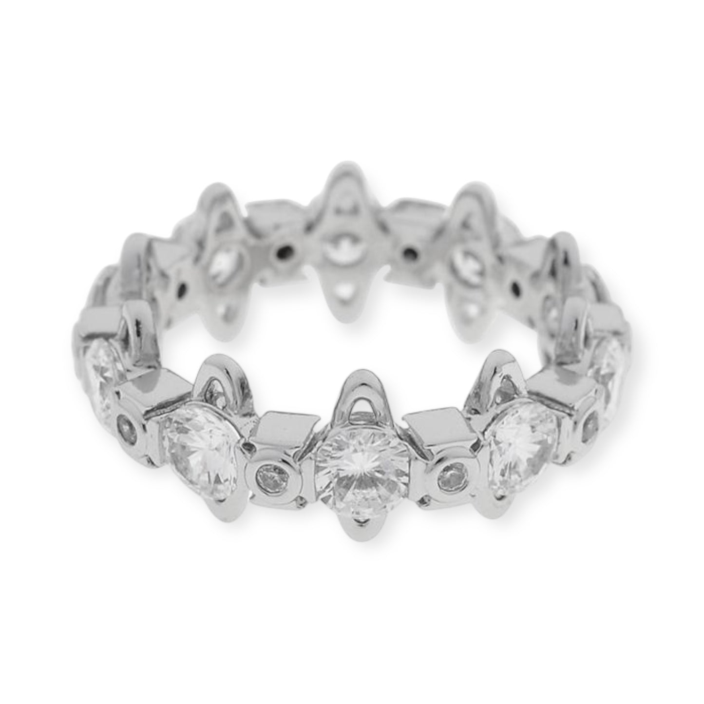 Multi Repeated Gem Orb Design Ring (5 colors)