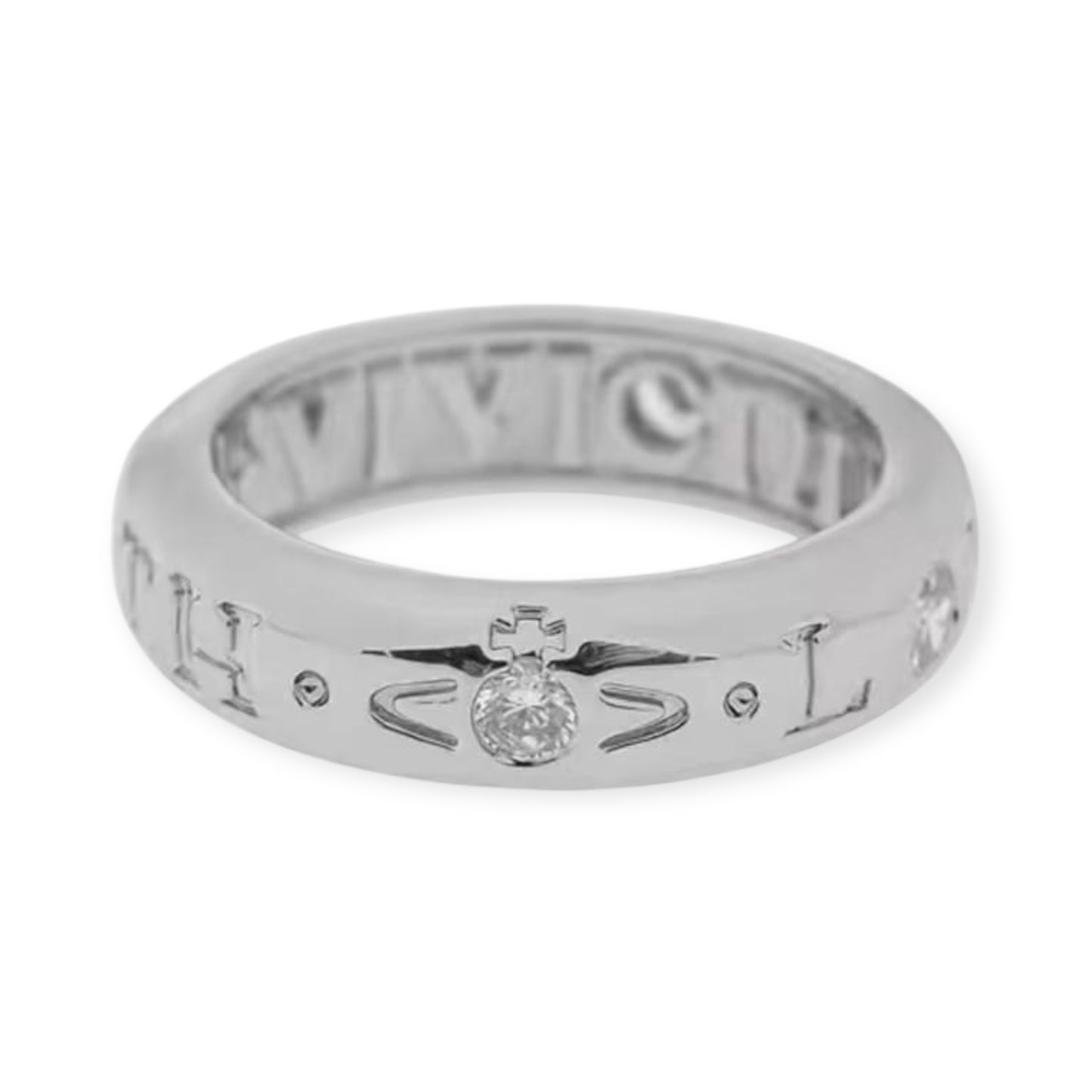 Staple Engraved Orb Gem Ring (3 Colors)