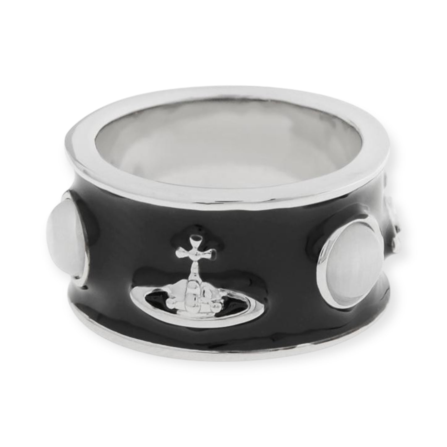 Abstract Gemstone Lacquer Orb Stud Ring (8 Colors)