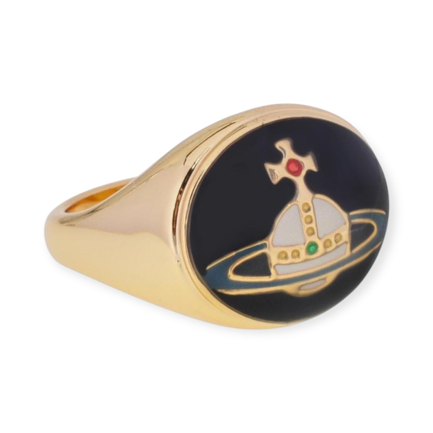 Colorful Abstract Enamel Orb Design Ring (5 Colors)