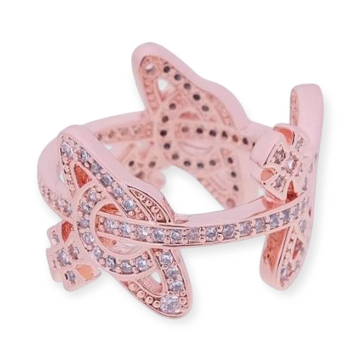 Multi Orb Gem Studded Orbit Design Ring (4 Colors)