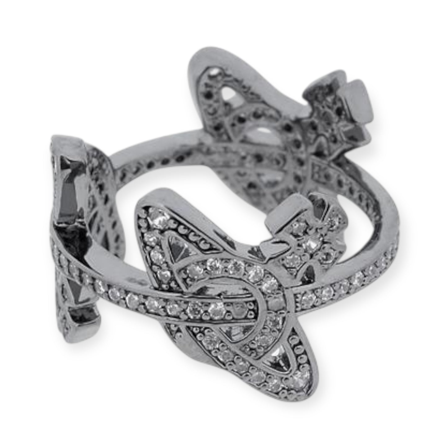 Multi Orb Gem Studded Orbit Design Ring (4 Colors)