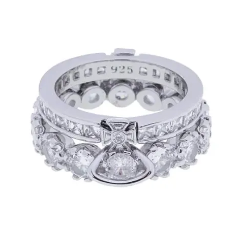 Double Layer Detachable Gem Orb Ring (3 colors)